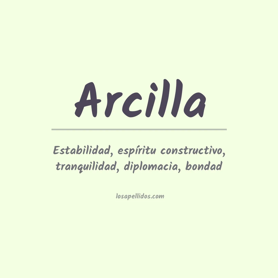 Apellido Arcilla