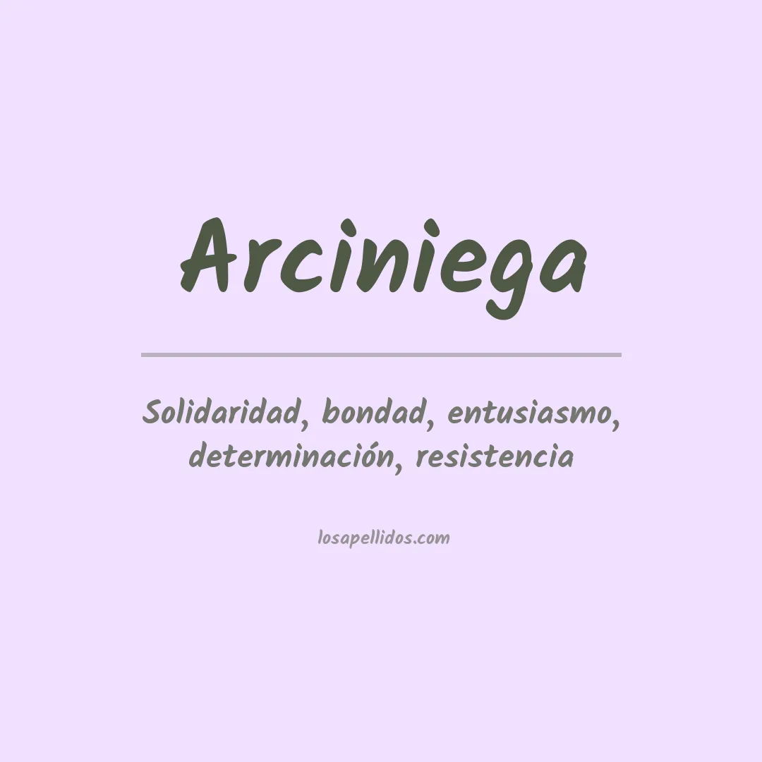 Apellido Arciniega