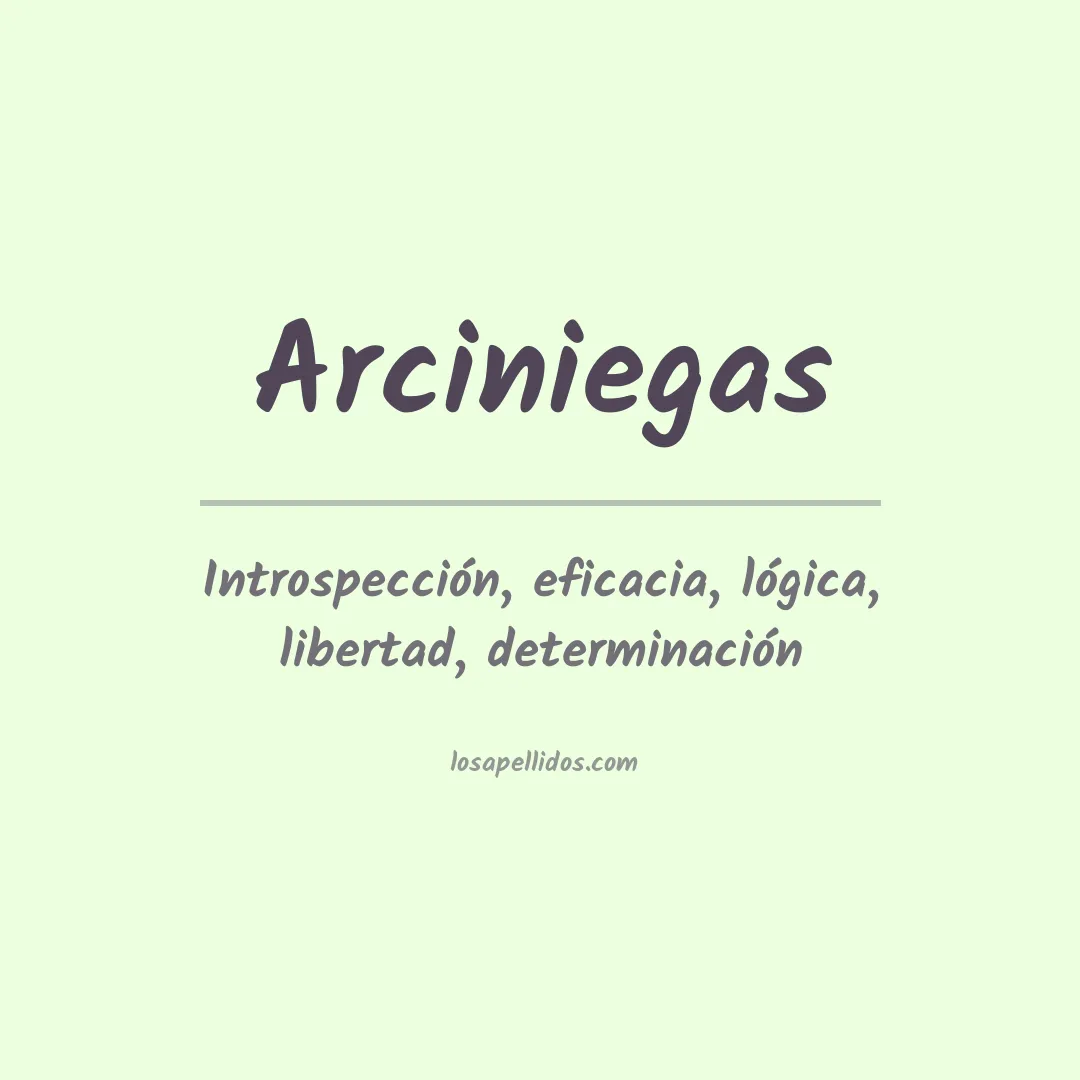 Apellido Arciniegas