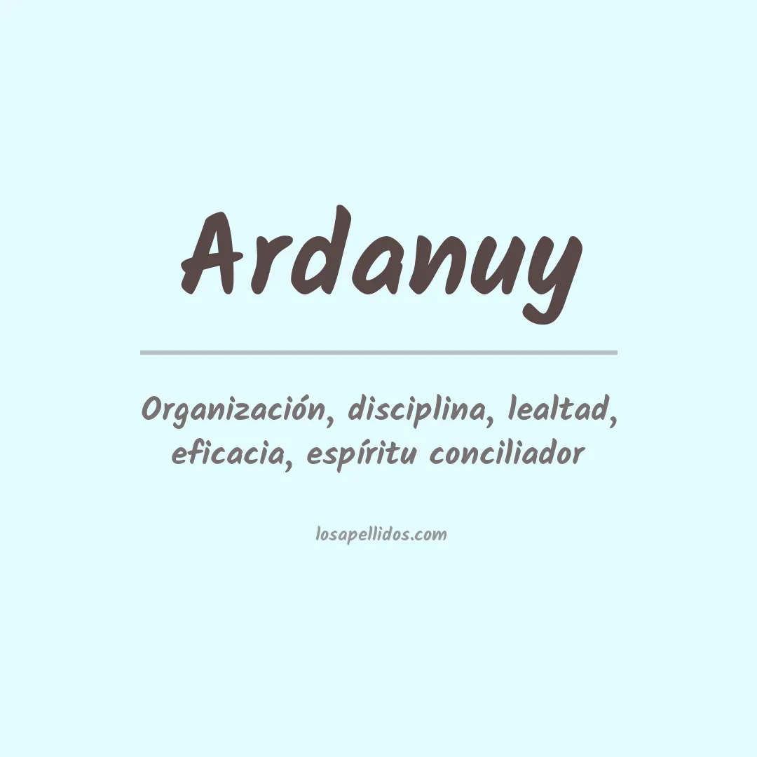 Apellido Ardanuy