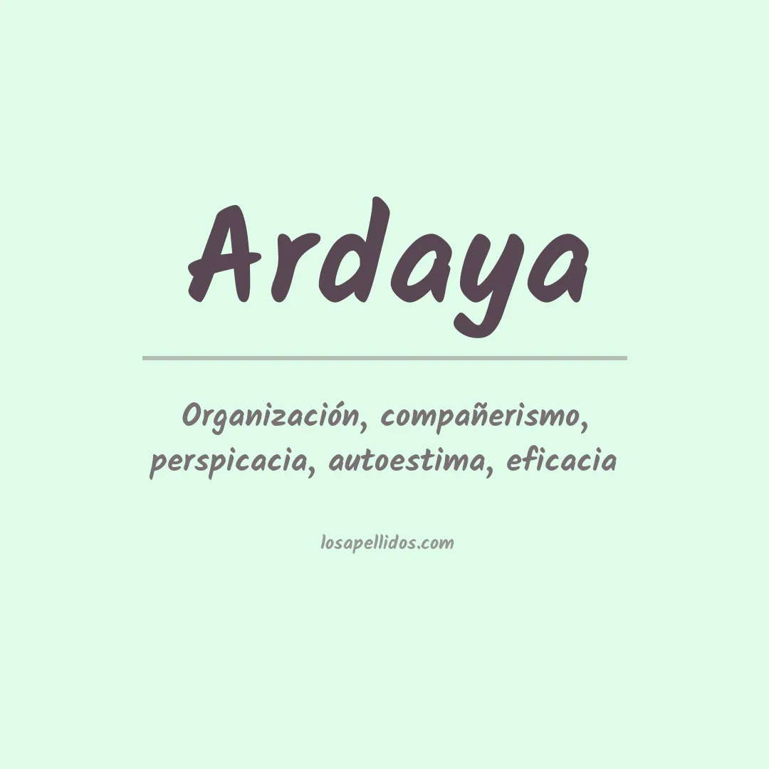 Apellido Ardaya