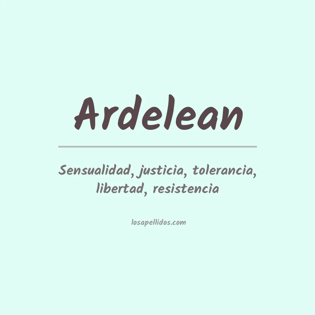 Apellido Ardelean