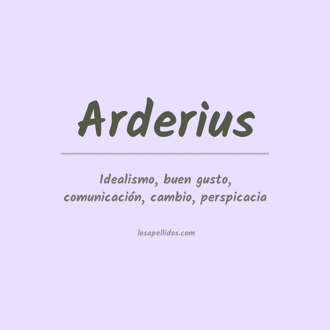 Apellido Arderius