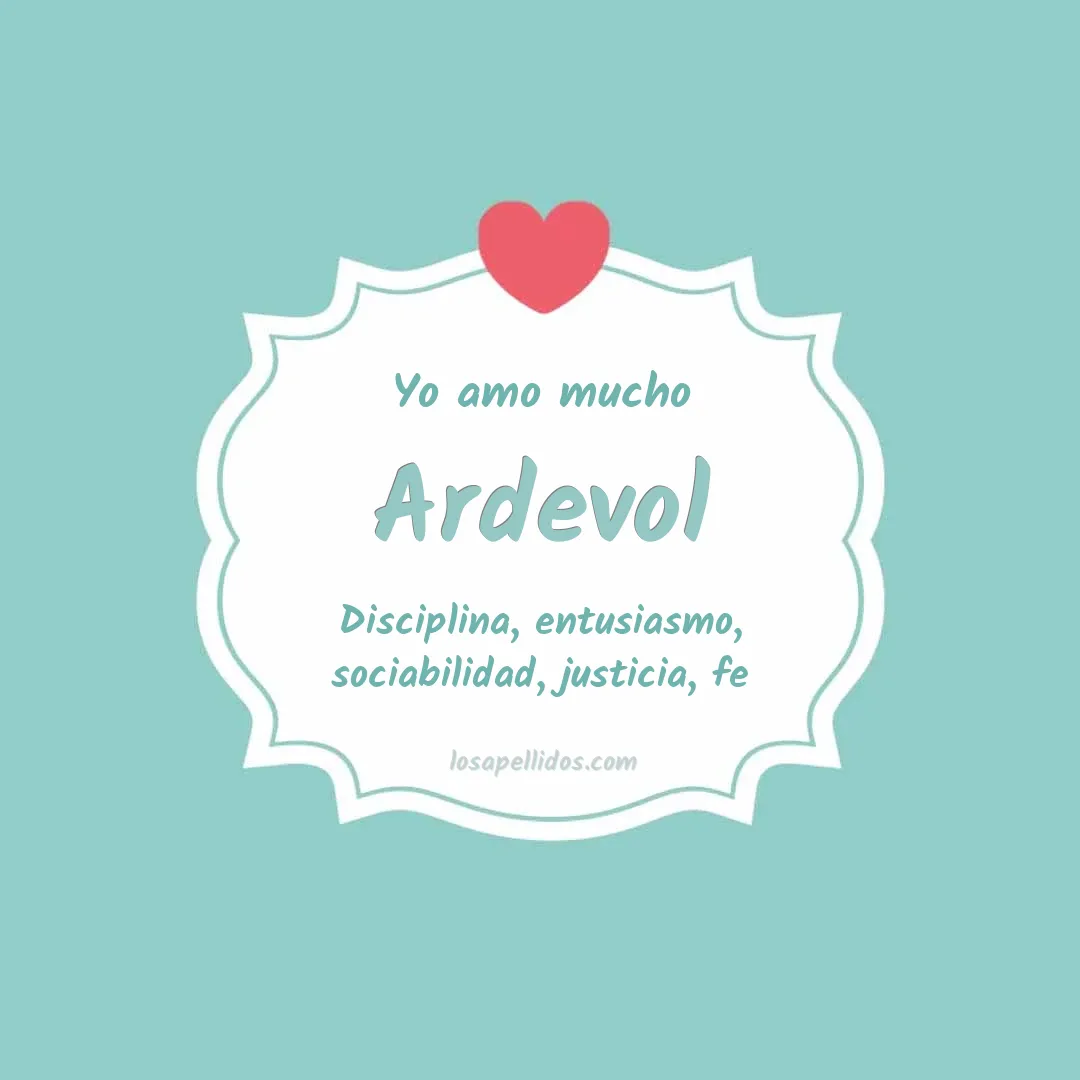 Yo amo mucho Ardevol