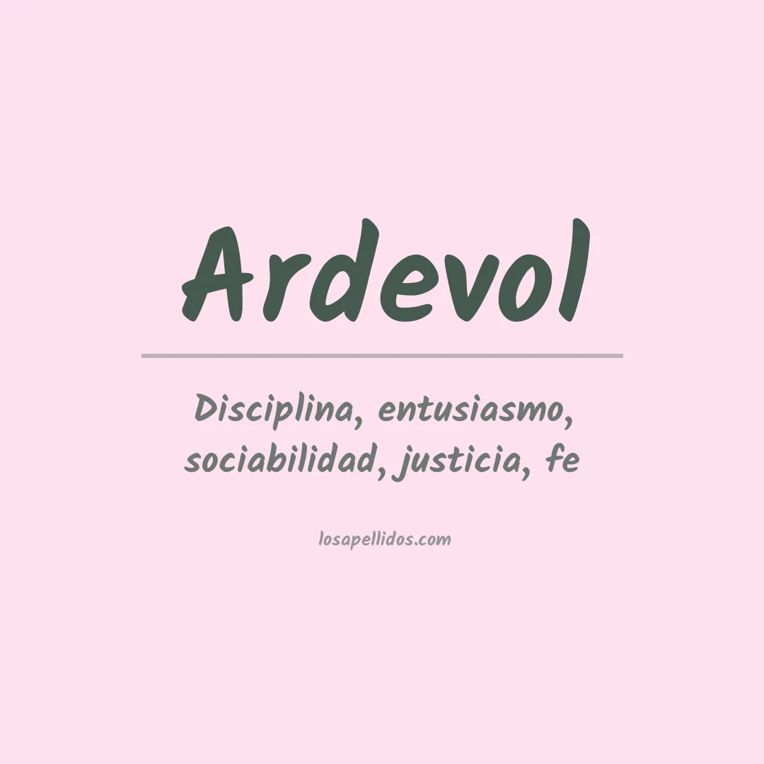 Apellido Ardevol