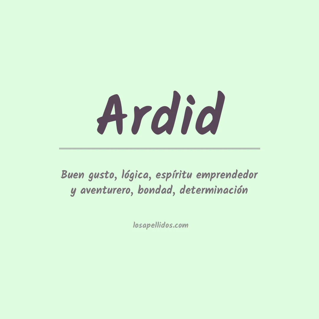 Apellido Ardid