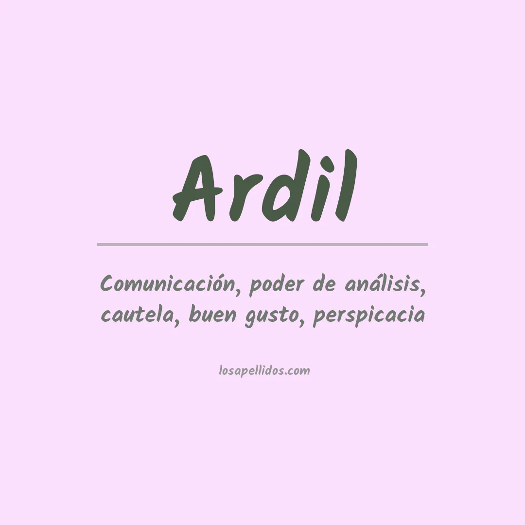 Apellido Ardil