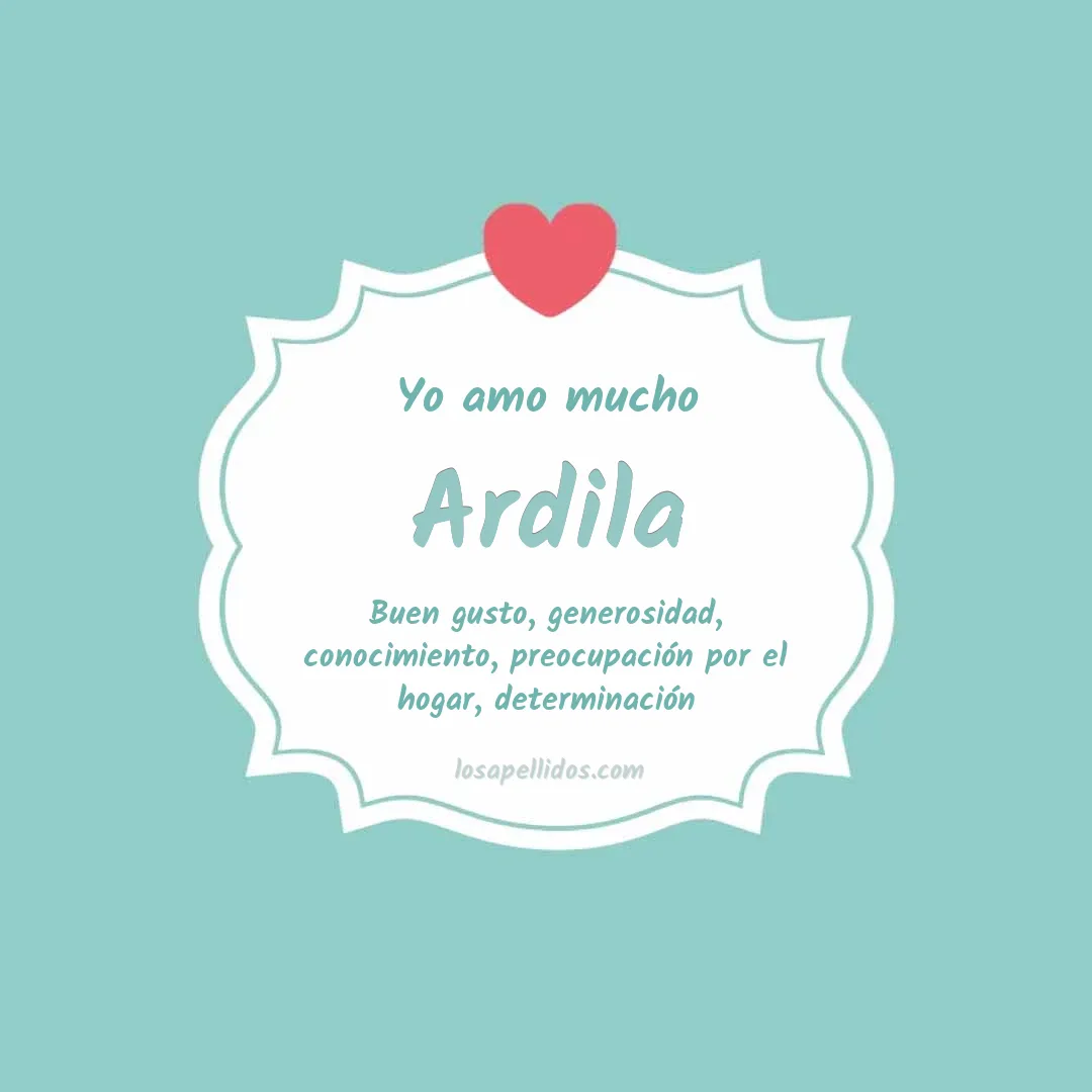 Yo amo mucho Ardila