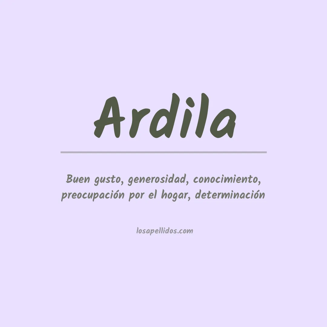 Apellido Ardila