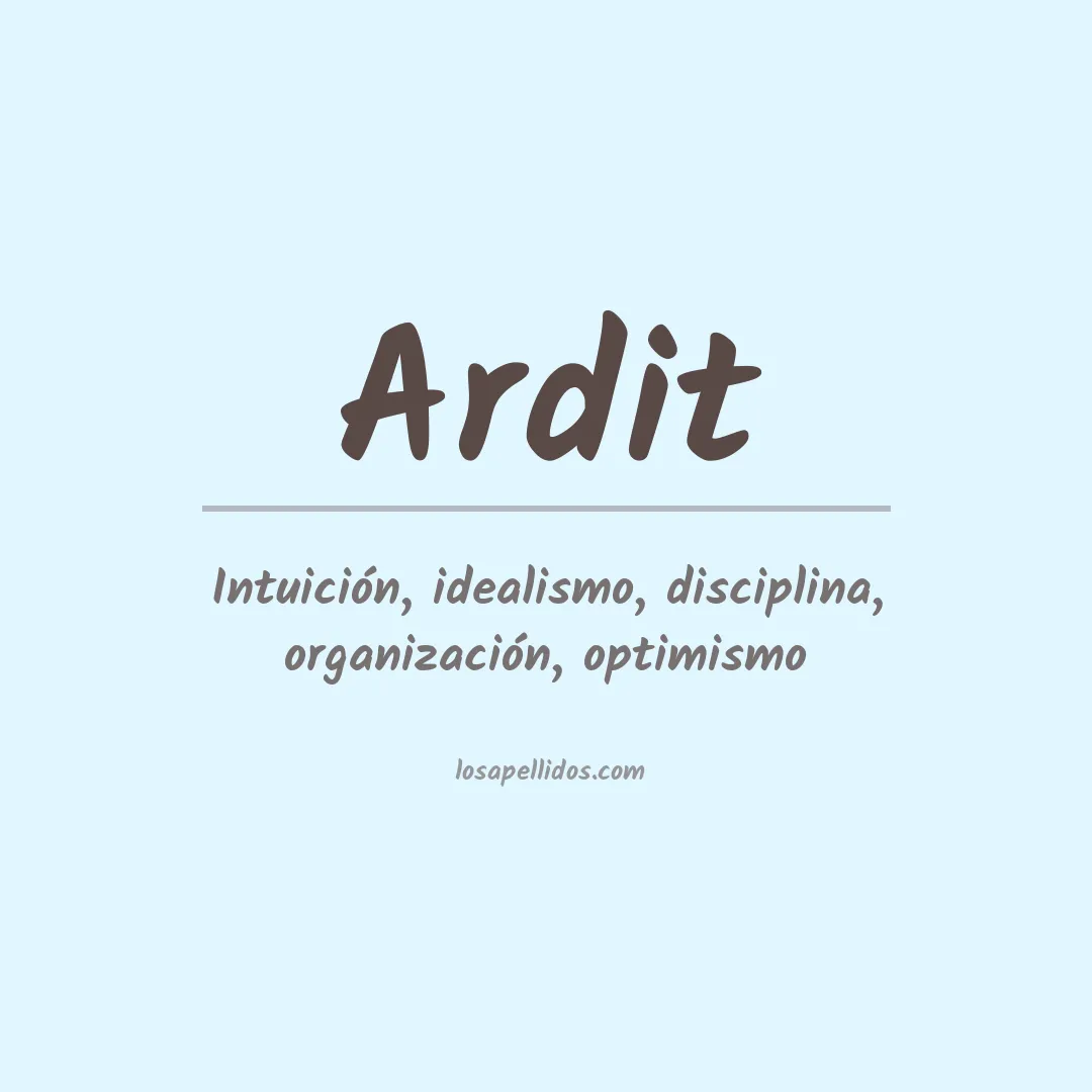 Apellido Ardit
