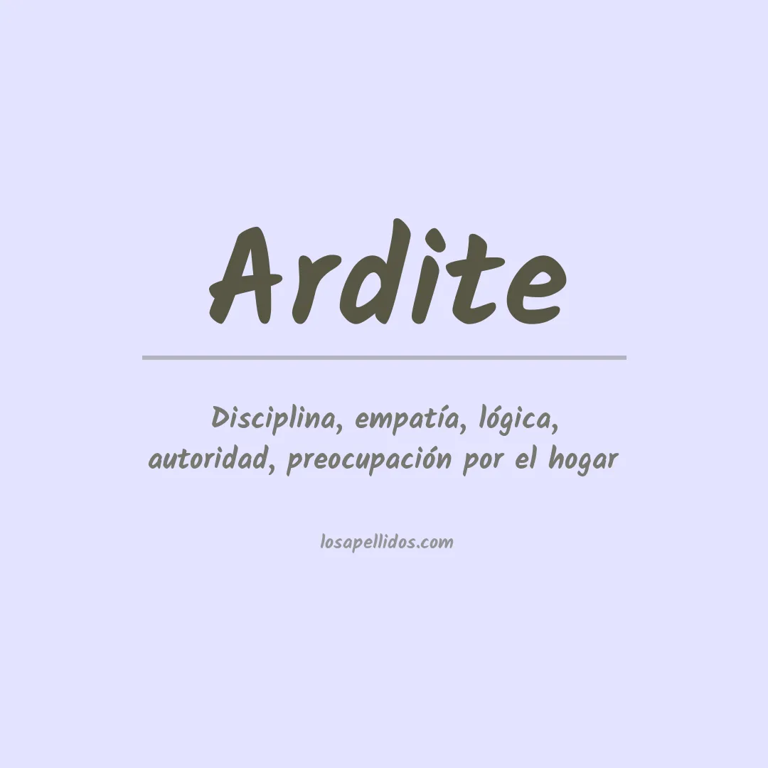 Apellido Ardite