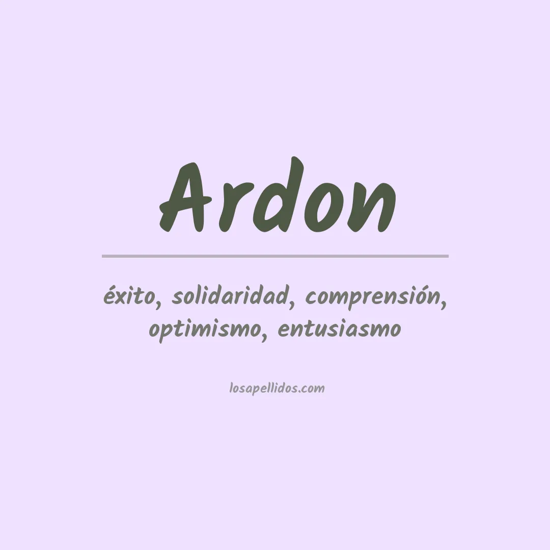 Apellido Ardón