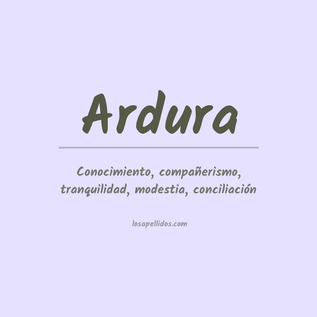 Apellido Ardura