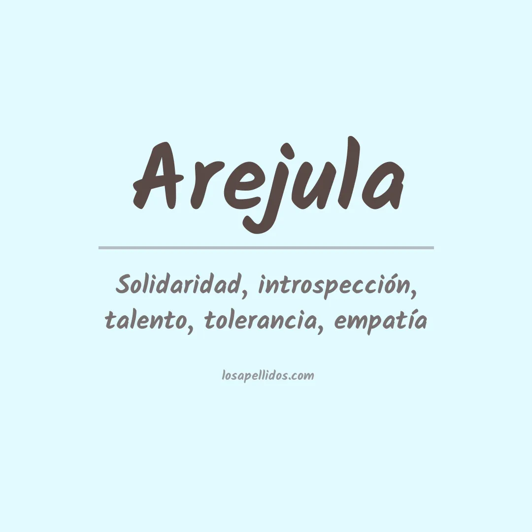 Apellido Arejula