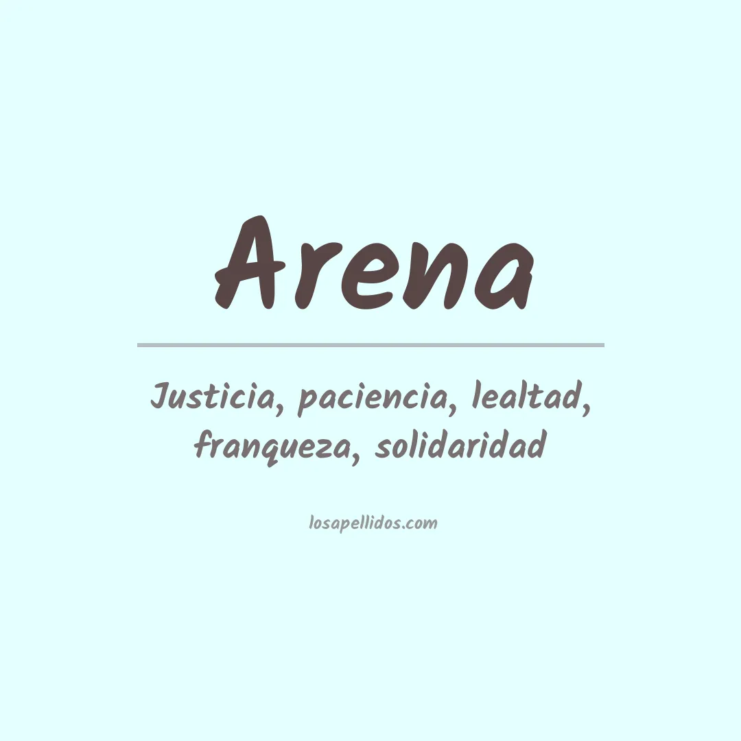 Apellido Arena