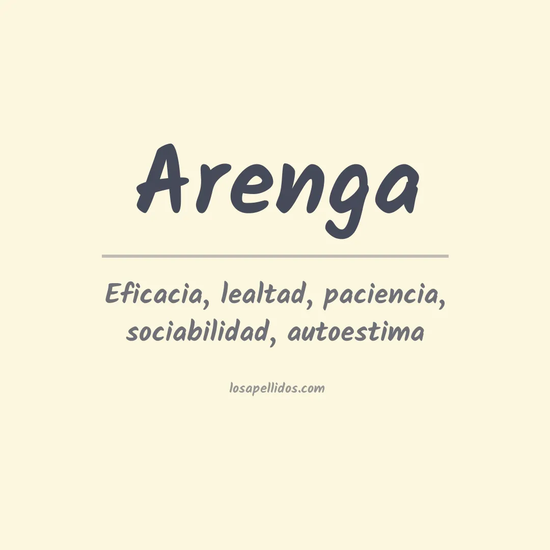 Apellido Arenga