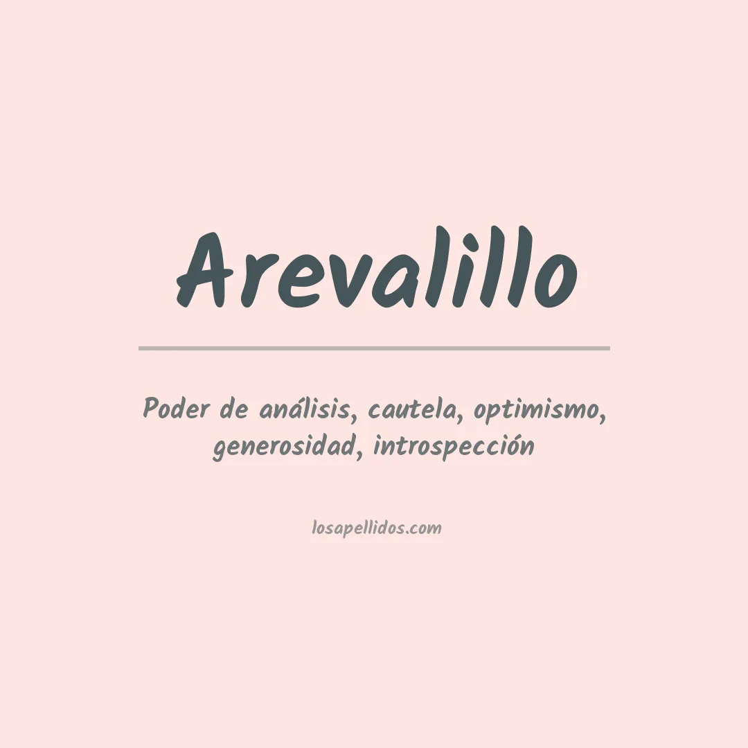 Apellido Arevalillo