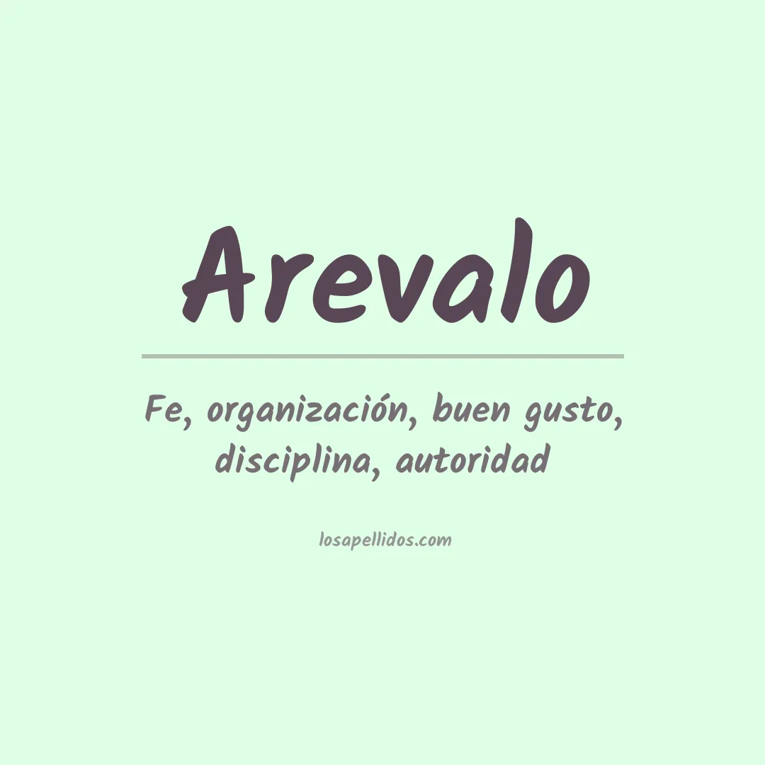 Apellido Arévalo