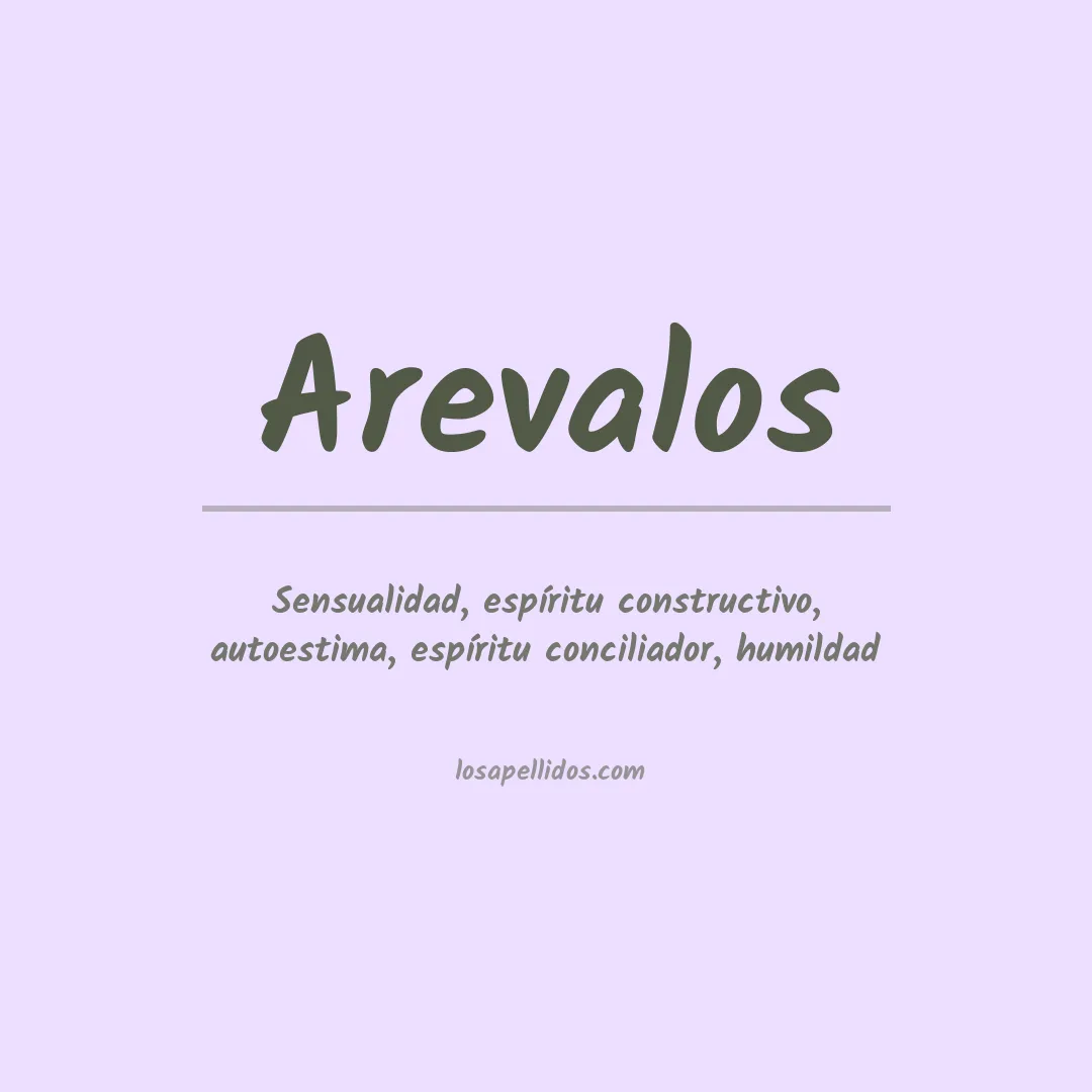 Apellido Arévalos