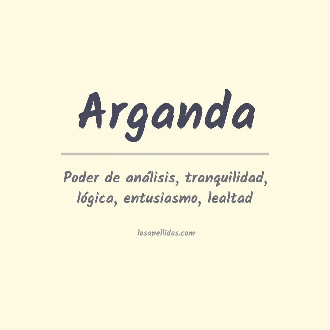 Apellido Arganda