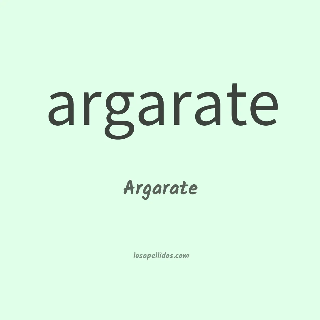Argarate en chino