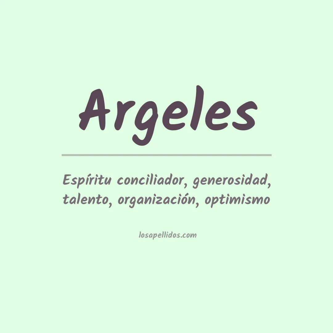 Apellido Argeles