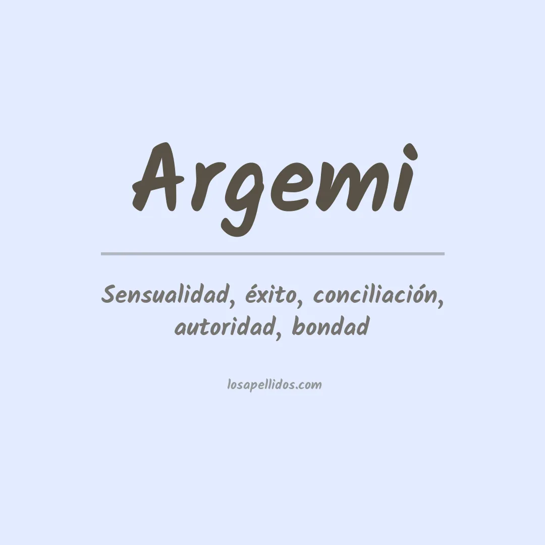 Apellido Argemi