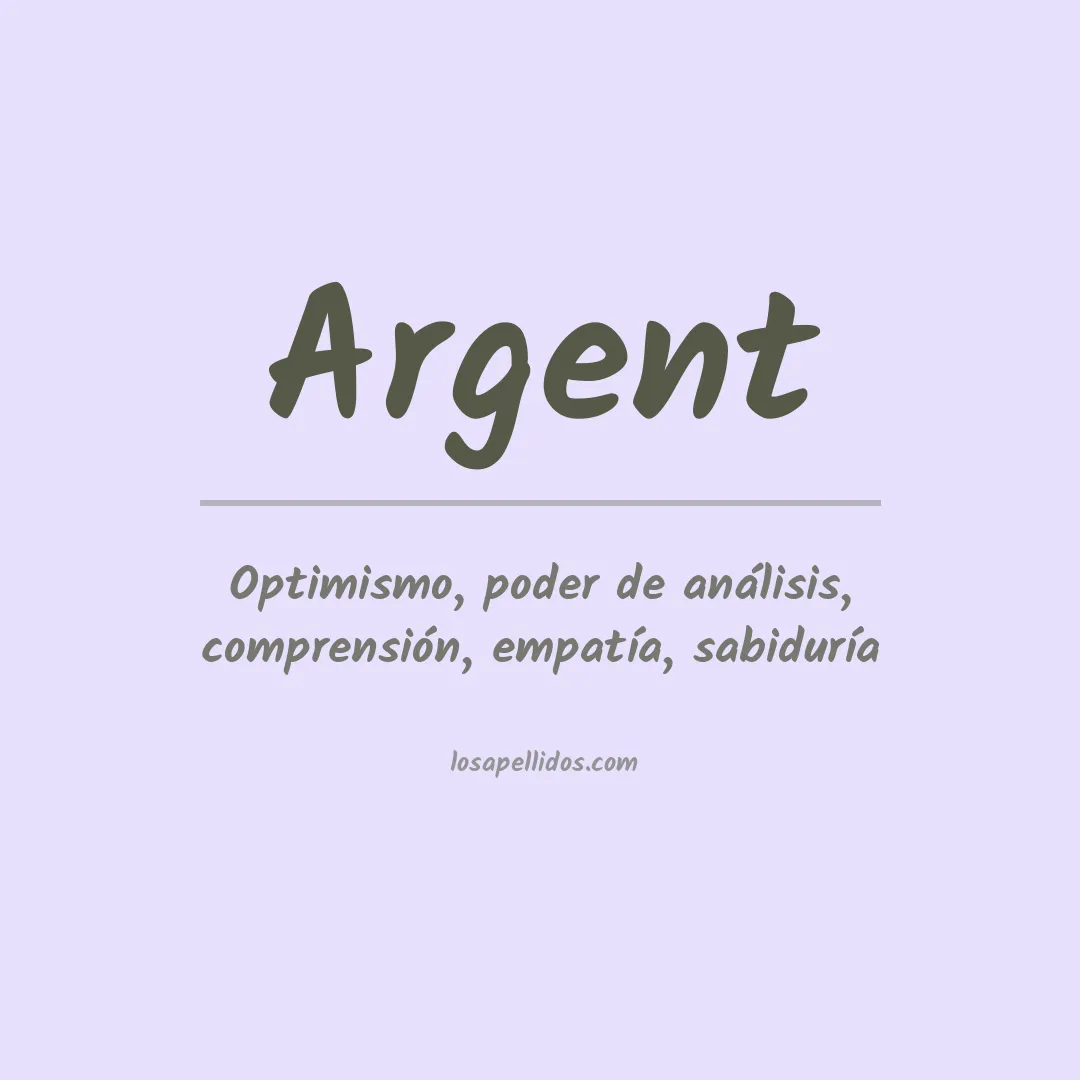 Apellido Argent