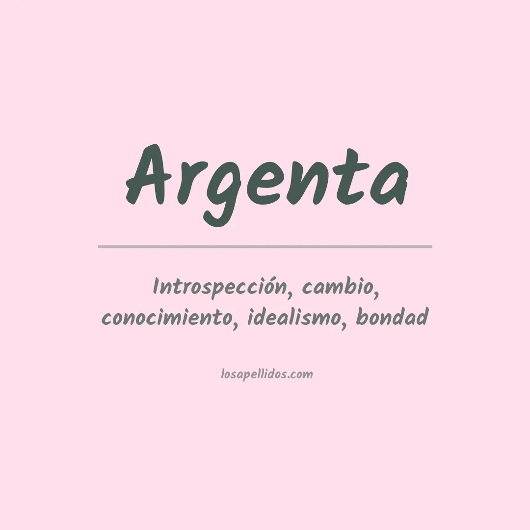 Apellido Argenta