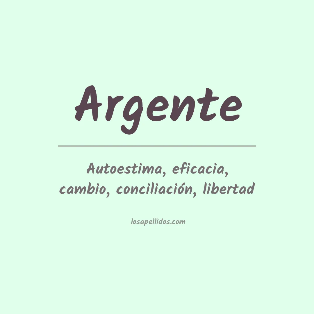 Apellido Argente