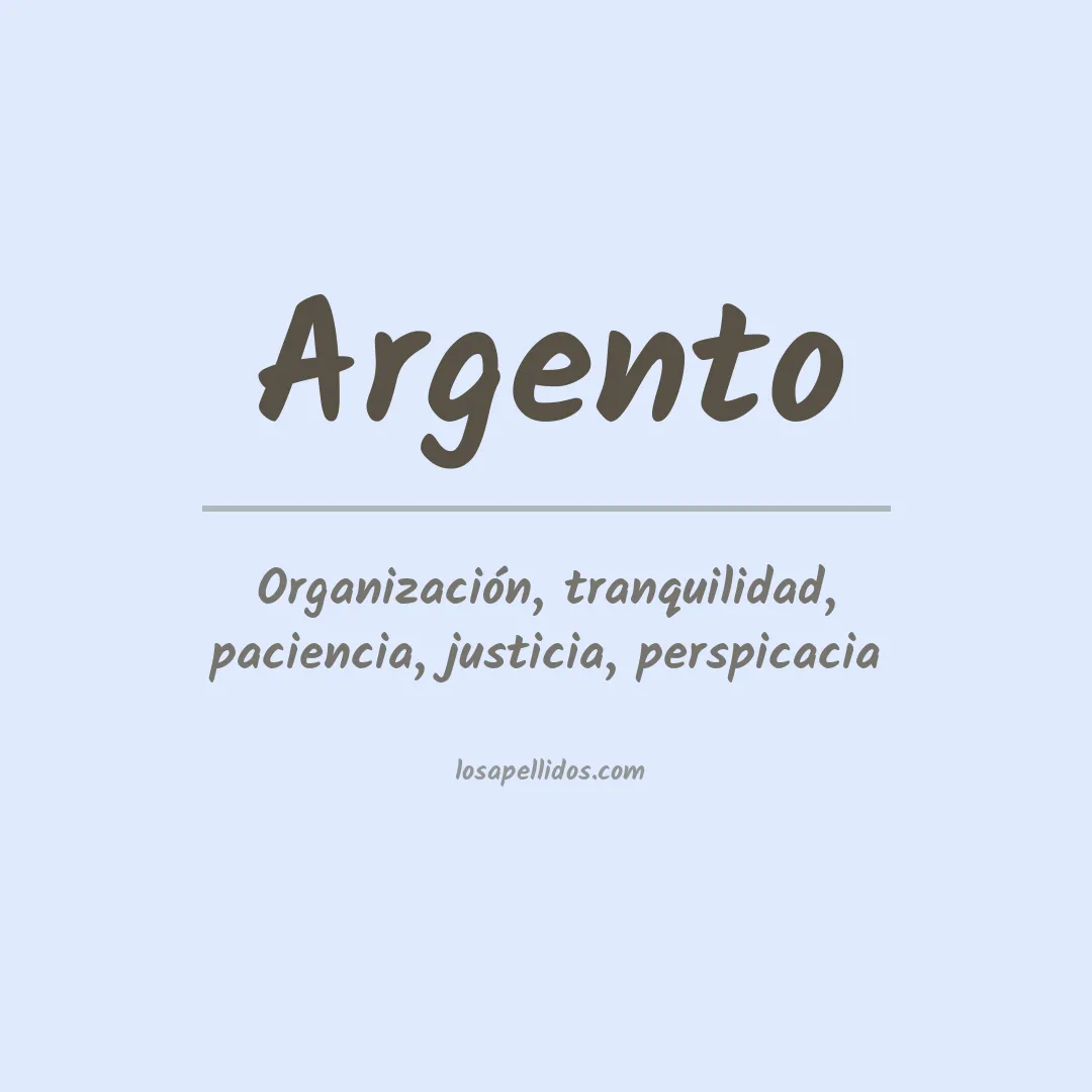 Apellido Argento