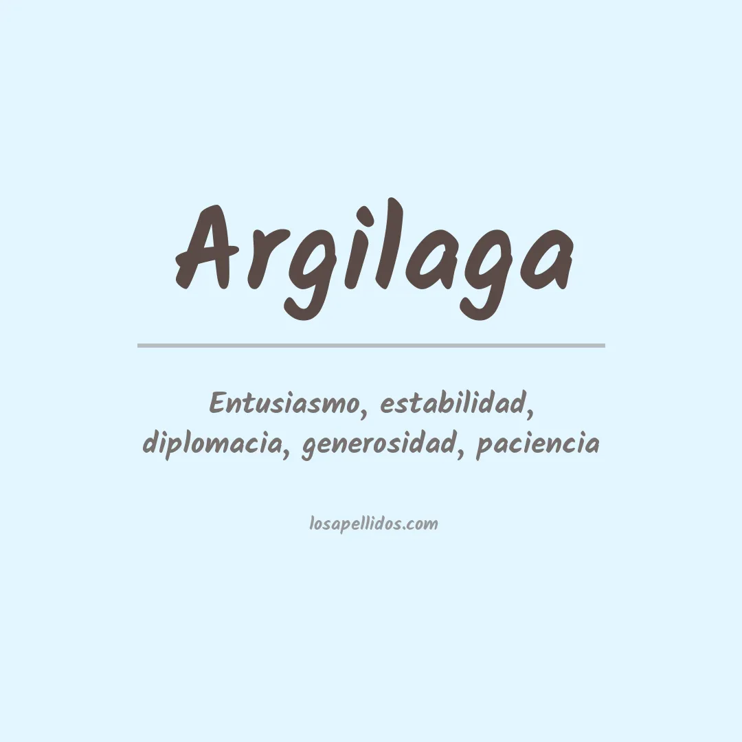 Apellido Argilaga