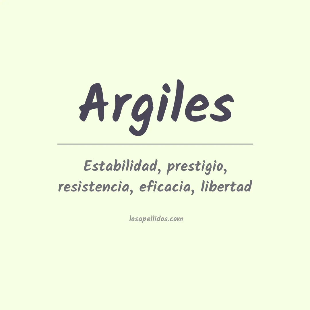 Apellido Argiles