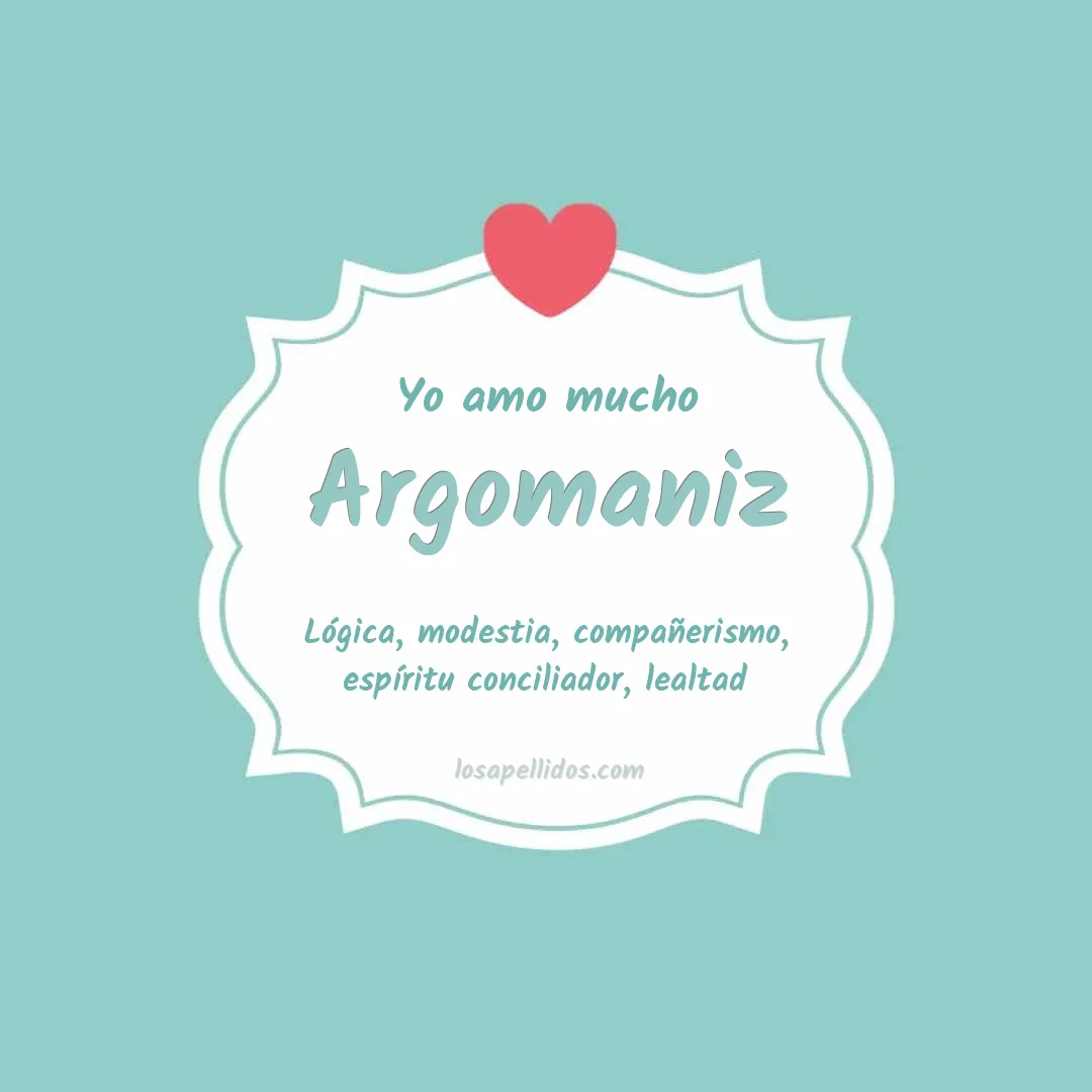 Yo amo mucho Argomaniz