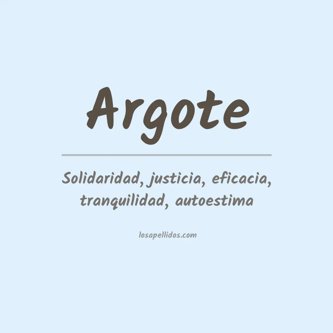 Apellido Argote