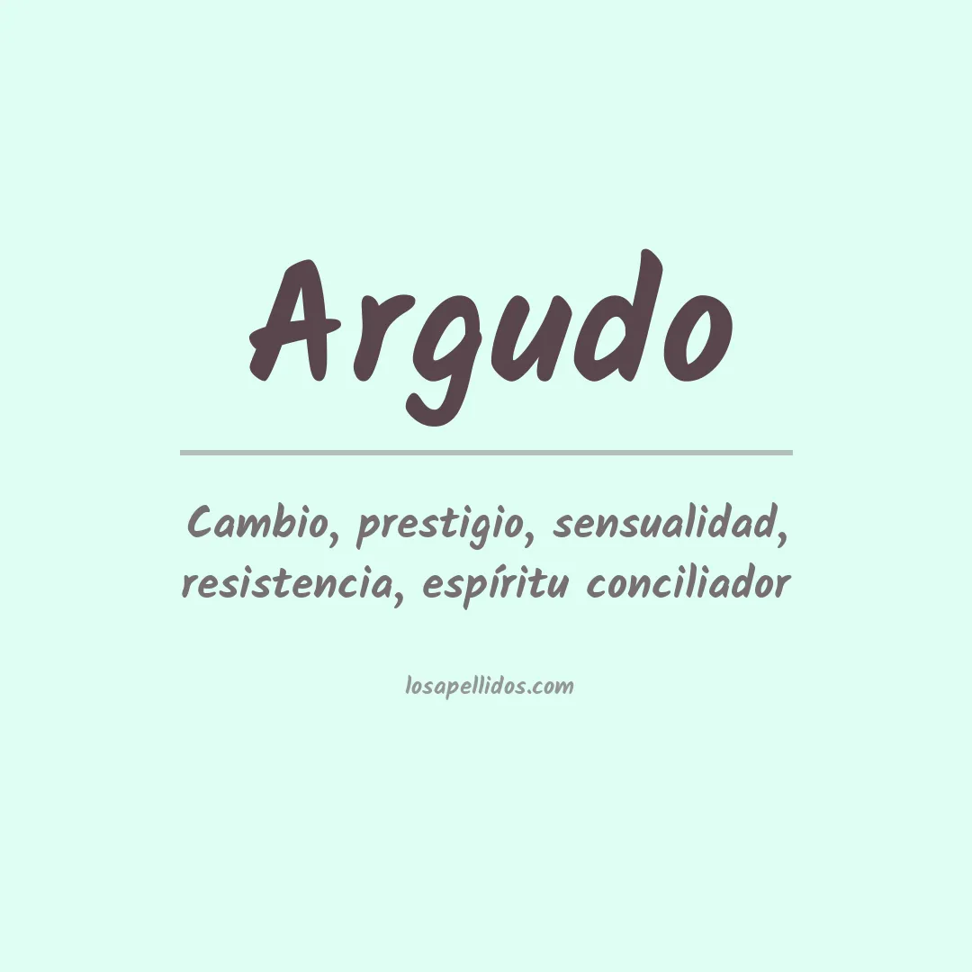 Apellido Argudo