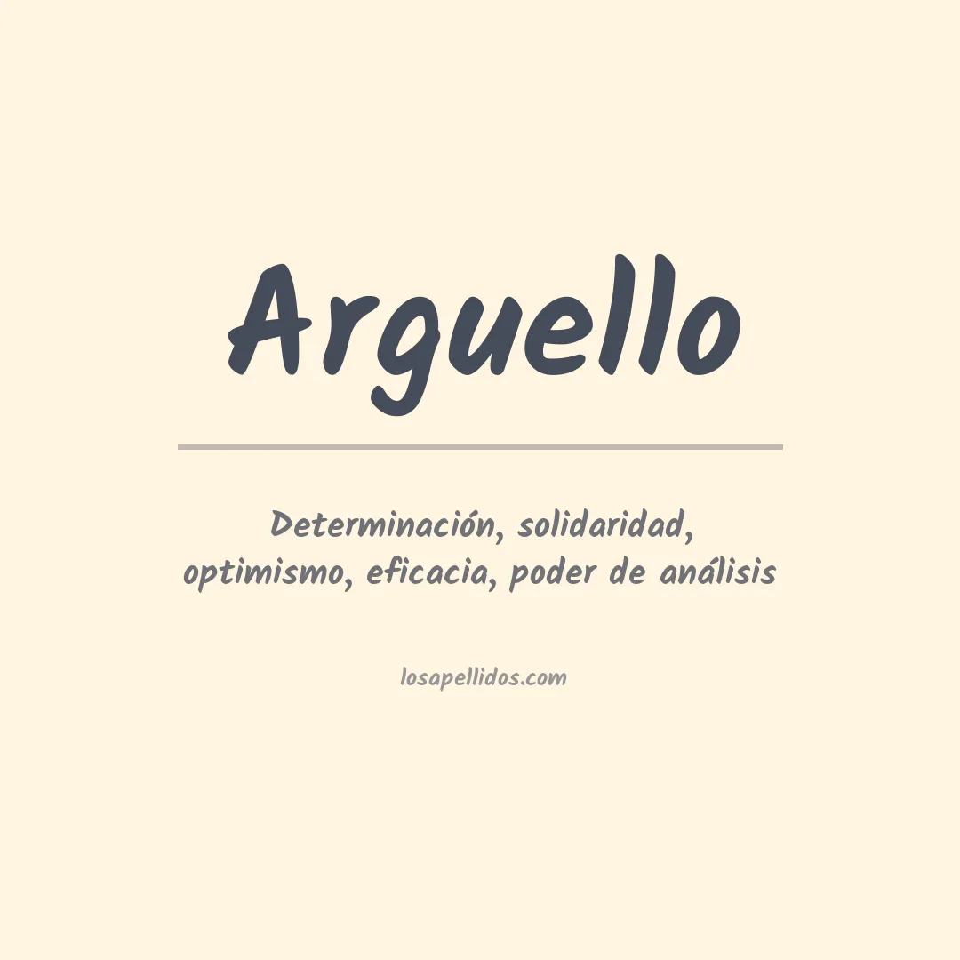 Apellido Arguello