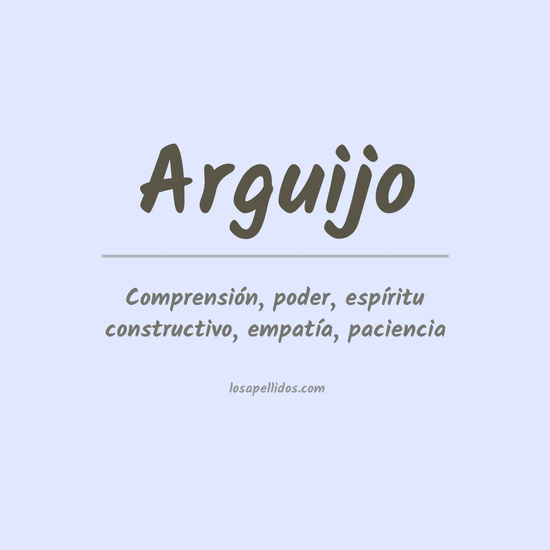Apellido Arguijo