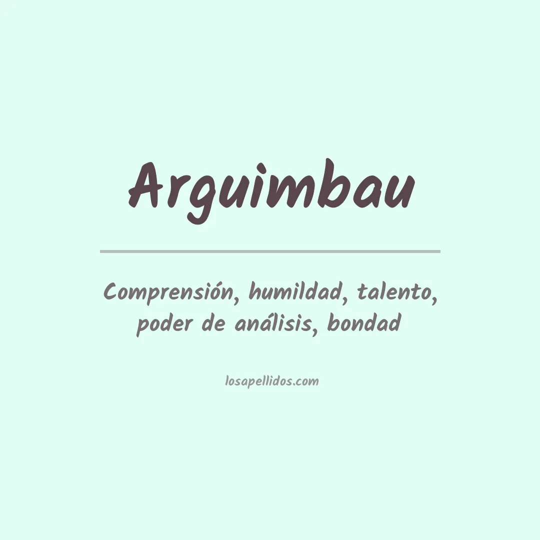 Apellido Arguimbau