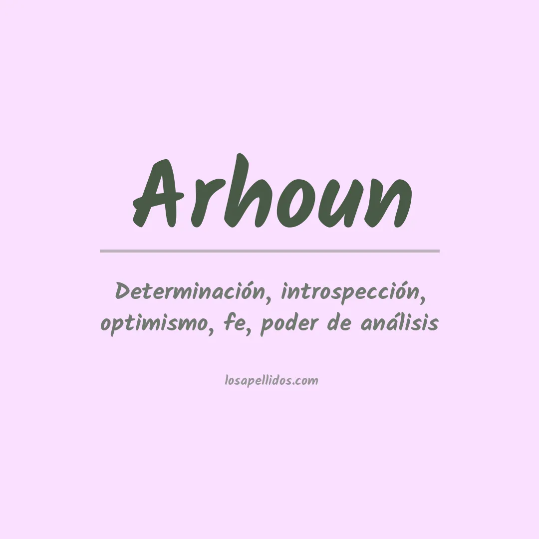 Apellido Arhoun