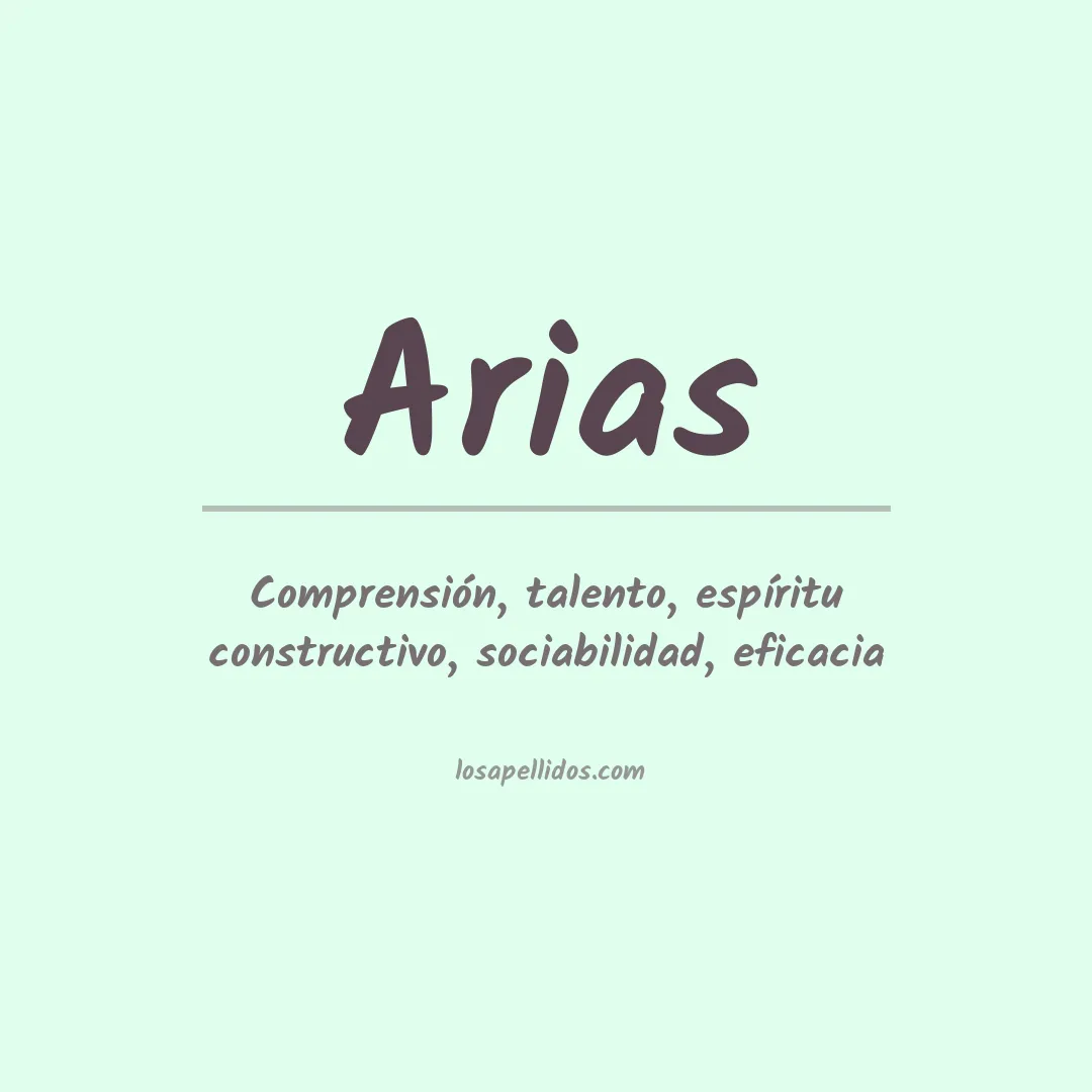 Apellido Arias