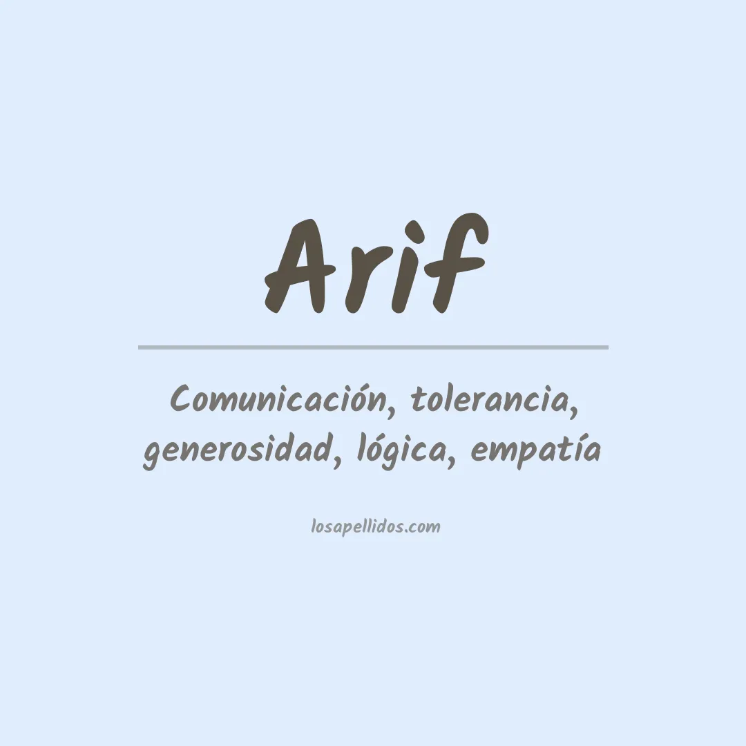 Apellido Arif
