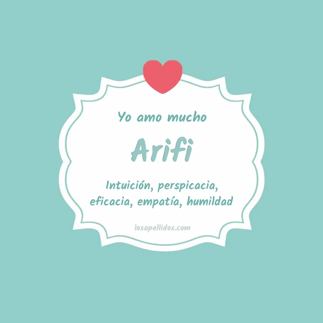 Yo amo mucho Arifi