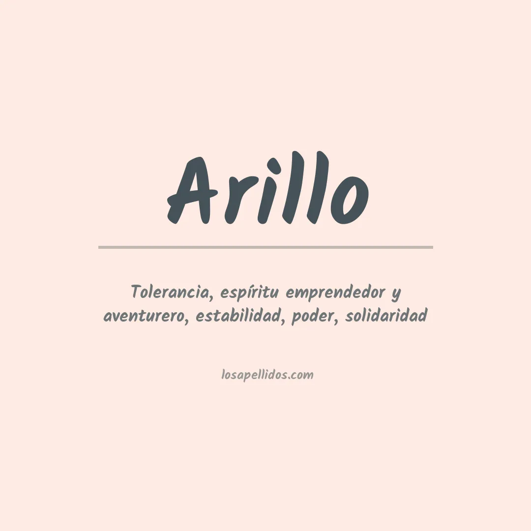 Apellido Arillo