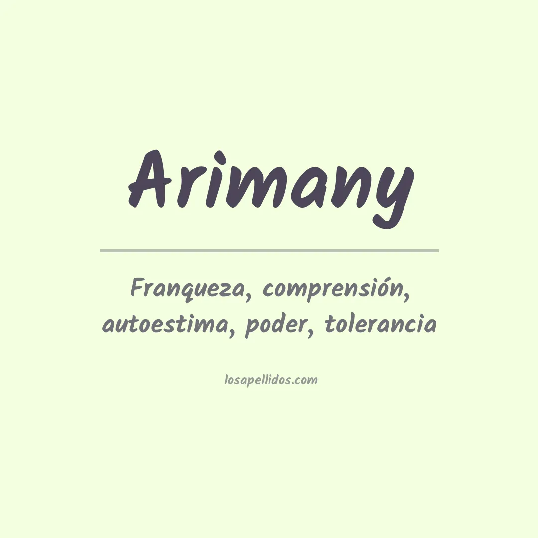 Apellido Arimany
