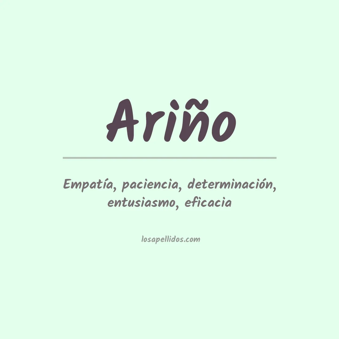 Apellido Ariño