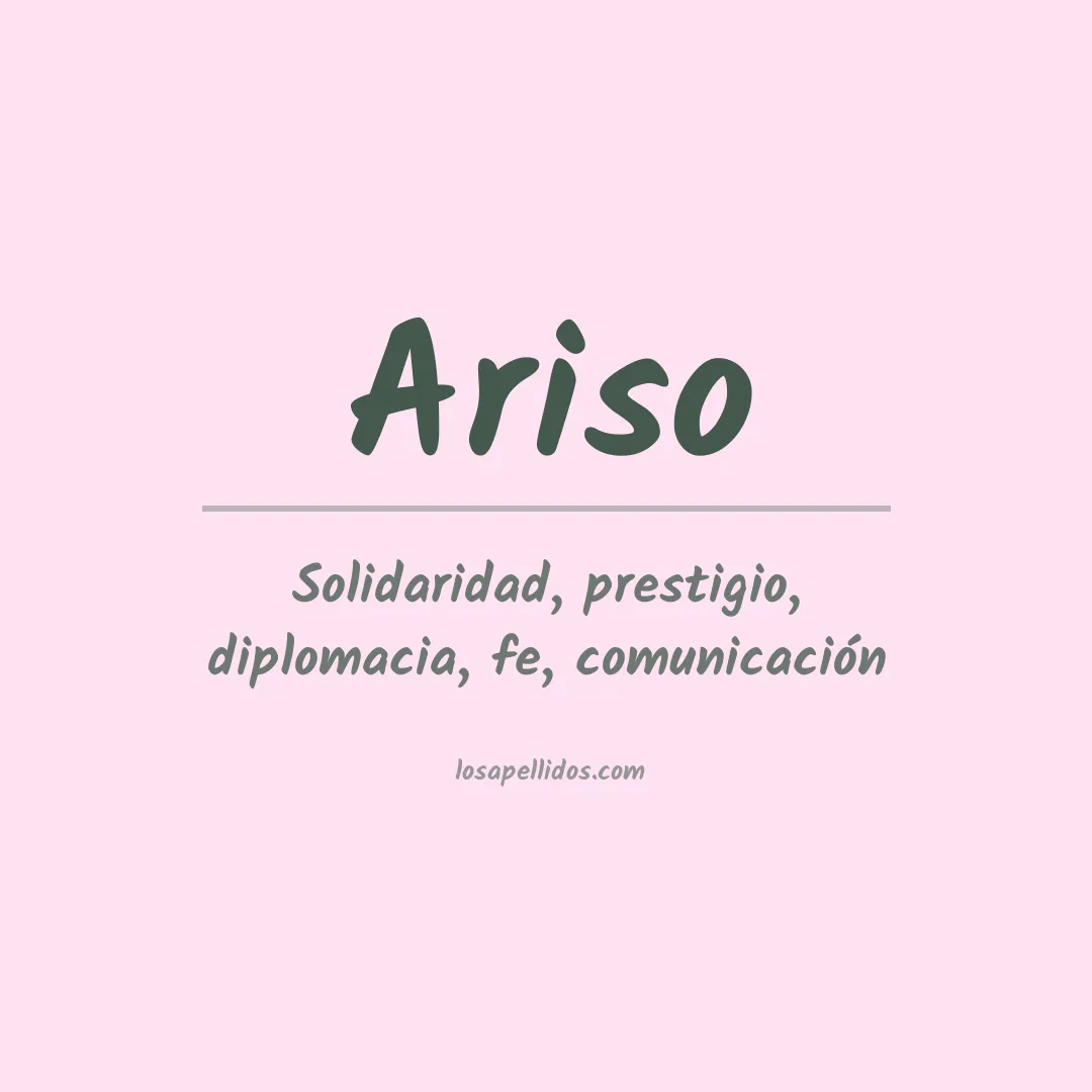 Apellido Ariso