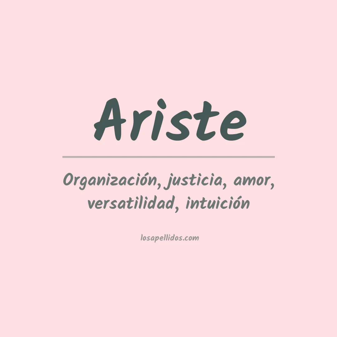 Apellido Ariste