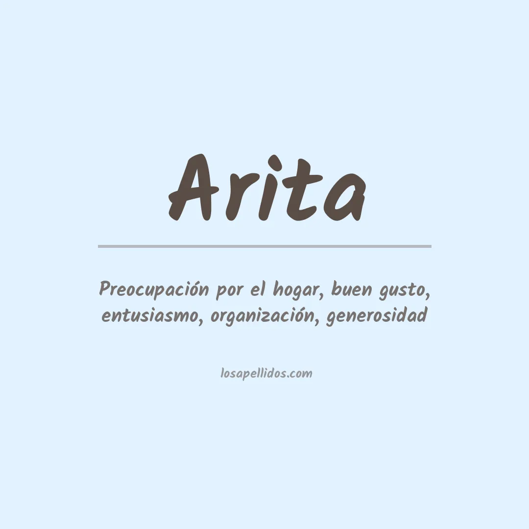 Significado del Apellido Arita