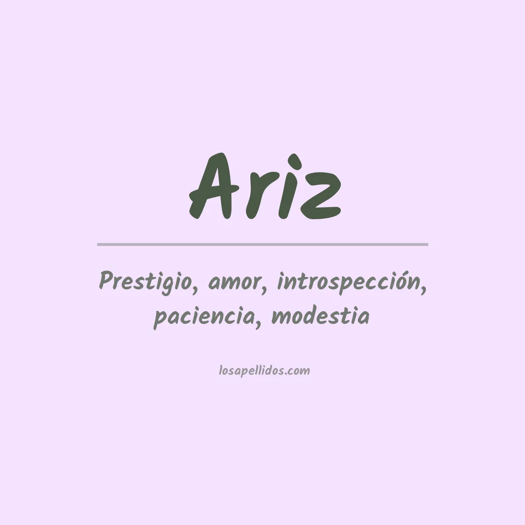 Apellido Ariz